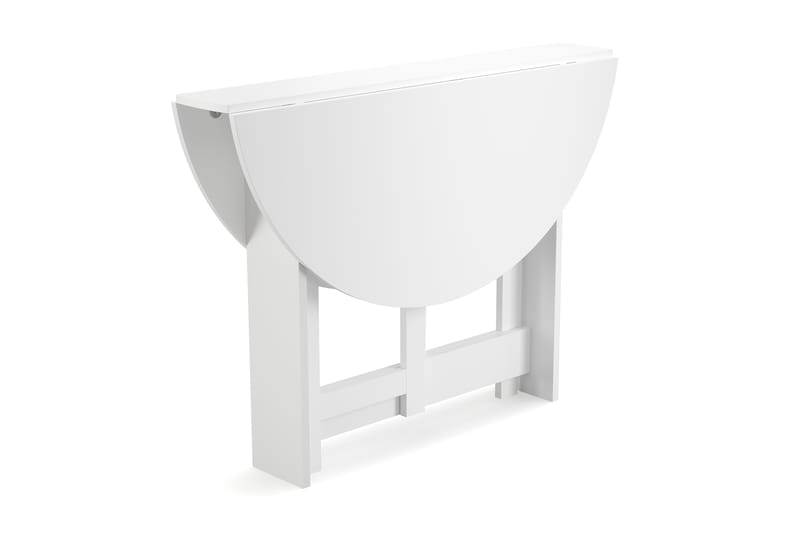 Jeba Runt Matbord med klaffar 100 cm med plats för 4 personer - Vit - Möbler - Bord & matgrupp - Matbord & köksbord