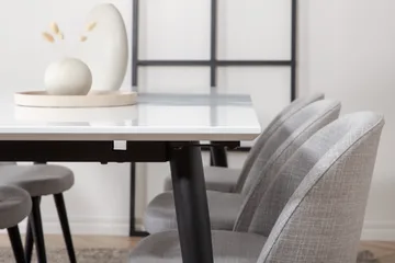 Jimms Matgrupp 195 cm Rektangulär med 6 Sedavi Stolar - Svart - Möbler - Bord & matgrupp - Matgrupp