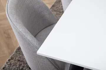 Jimms Matgrupp 195 cm Rektangulär med 6 Sedavi Stolar - Svart - Möbler - Bord & matgrupp - Matgrupp