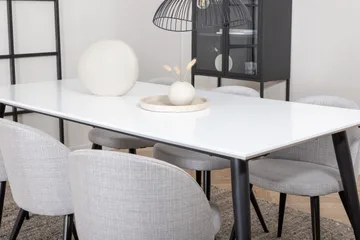 Jimms Matgrupp 195 cm Rektangulär med 6 Sedavi Stolar - Svart - Möbler - Bord & matgrupp - Matgrupp