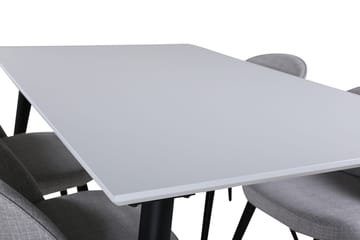 Jimmy Förlängningsbart Matbord 150 cm med 4 Velvet Matstol - Möbler - Bord & matgrupp - Matgrupp