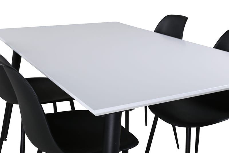 Jimmy Förlängningsbart Matbord 150 cm med 4 Polar Matstol - Möbler - Bord & matgrupp - Matgrupp