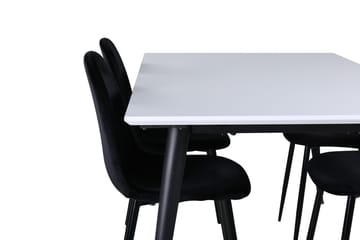 Jimmy Förlängningsbart Matbord 150 cm med 4 Polar Köksstol - Möbler - Bord & matgrupp - Matgrupp