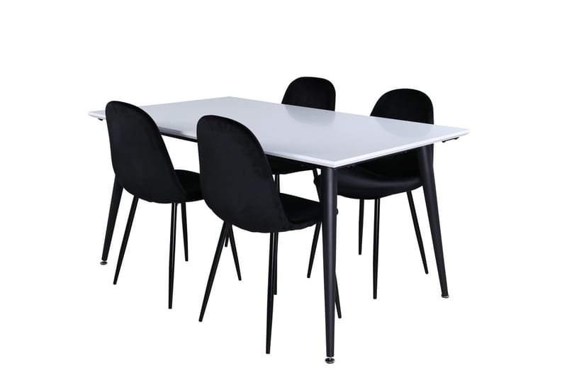 Jimmy Förlängningsbart Matbord 150 cm med 4 Polar Köksstol - Möbler - Bord & matgrupp - Matgrupp