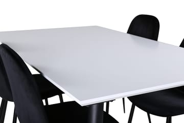 Jimmy Förlängningsbart Matbord 150 cm med 4 Polar Köksstol - Möbler - Bord & matgrupp - Matgrupp