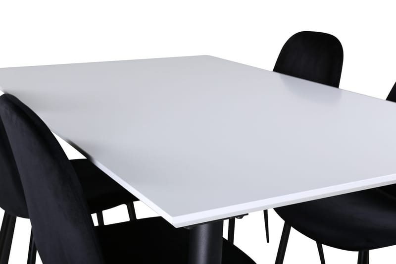Jimmy Förlängningsbart Matbord 150 cm med 4 Polar Köksstol - Möbler - Bord & matgrupp - Matgrupp