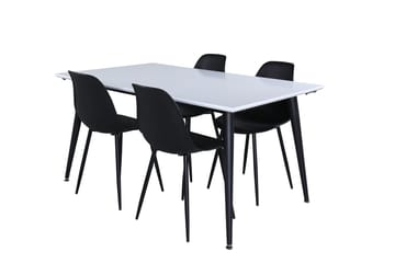Jimmy Förlängningsbart Matbord 150 cm med 4 Polar Matstol - Möbler - Bord & matgrupp - Matgrupp