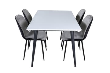 Jimmy Matgrupp 150 cm Rektangulär med 4 Emma stolar - Svart - Möbler - Bord & matgrupp - Matgrupp
