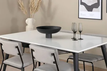 Jimmy Matgrupp 150 cm Rektangulär med 4 Kenth stolar - Svart - Möbler - Bord & matgrupp - Matgrupp