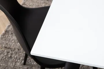 Jimmy Matgrupp 195 cm Rektangulär med 6 Polar stolar - Svart - Möbler - Bord & matgrupp - Matgrupp
