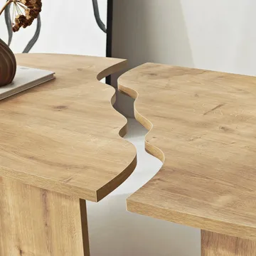 Jorvis Soffbord 120 cm Oval - Safir Ek - Möbler - Bord & matgrupp - Soffbord