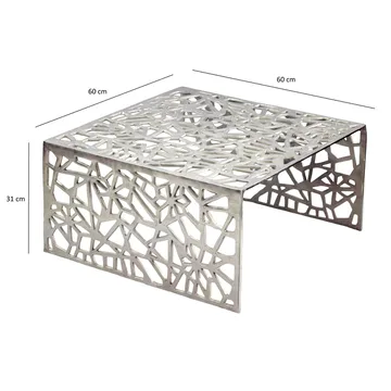 Junino Soffbord 60 cm - Silverfärgad - Möbler - Bord & matgrupp - Soffbord