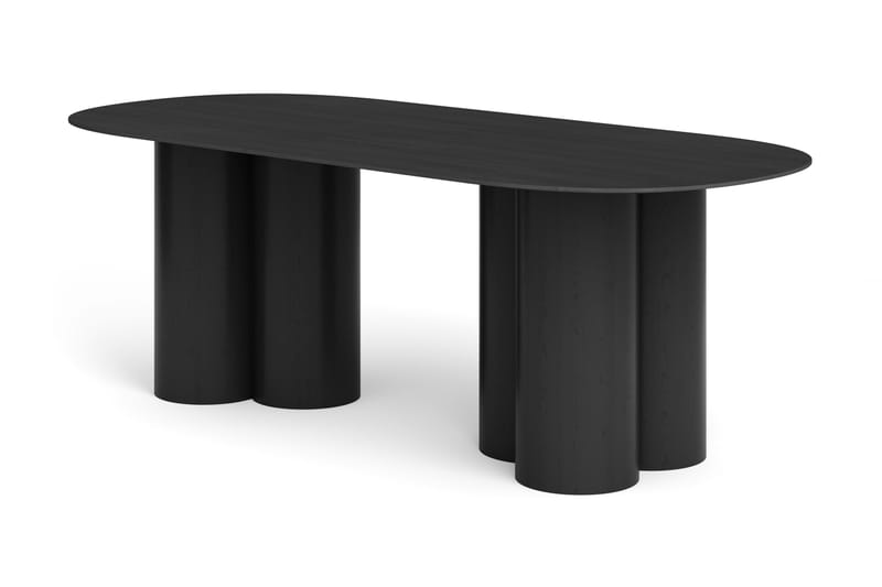 Juno Matbord Oval 220x100 cm Fanér, Svart