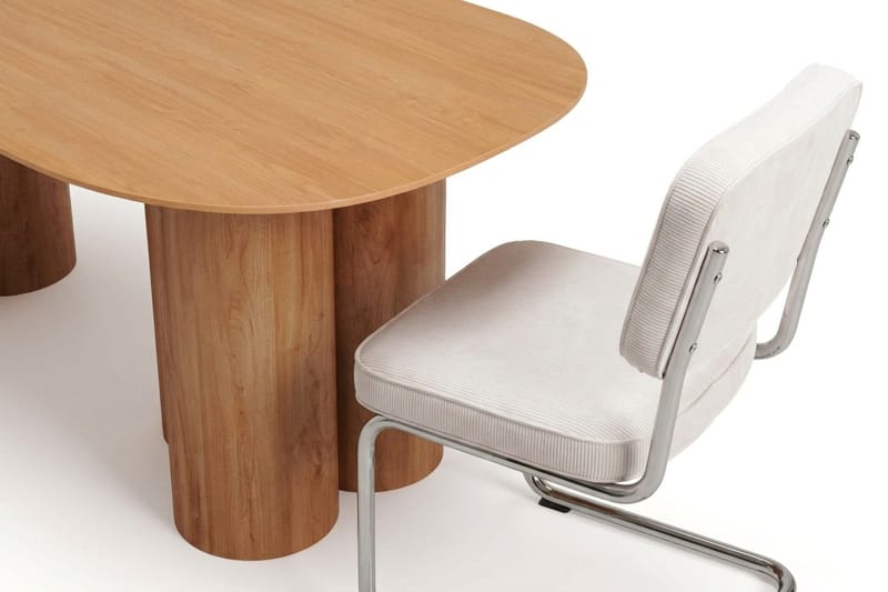 Juno Matgrupp rektangulärt 220 cm Ek med 6 Milva Matstolar - Ek - Möbler - Bord & matgrupp - Matgrupp