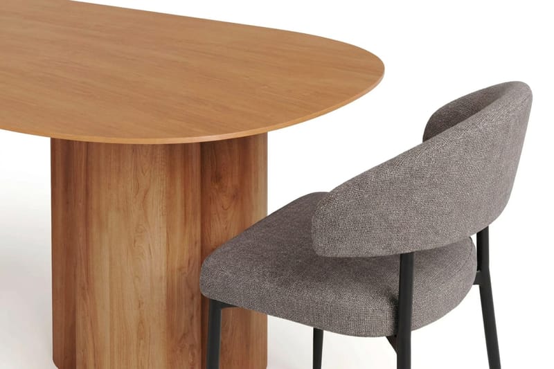Juno Matgrupp rektangulärt 220 cm Ek med 8 Sawako Matstolar - Ek - Möbler - Bord & matgrupp - Matgrupp