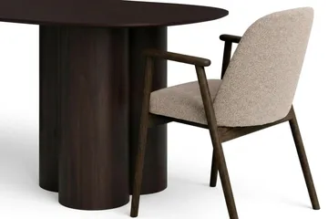 Juno Matgrupp rektangulärt 220 cm Svart med 6 Reciclar Matstolar - Svart - Möbler - Bord & matgrupp - Matgrupp
