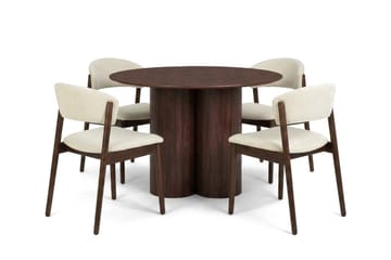 Walnut/Beige - Valnöt