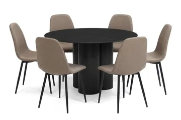 Brown/metal legs black - Svart