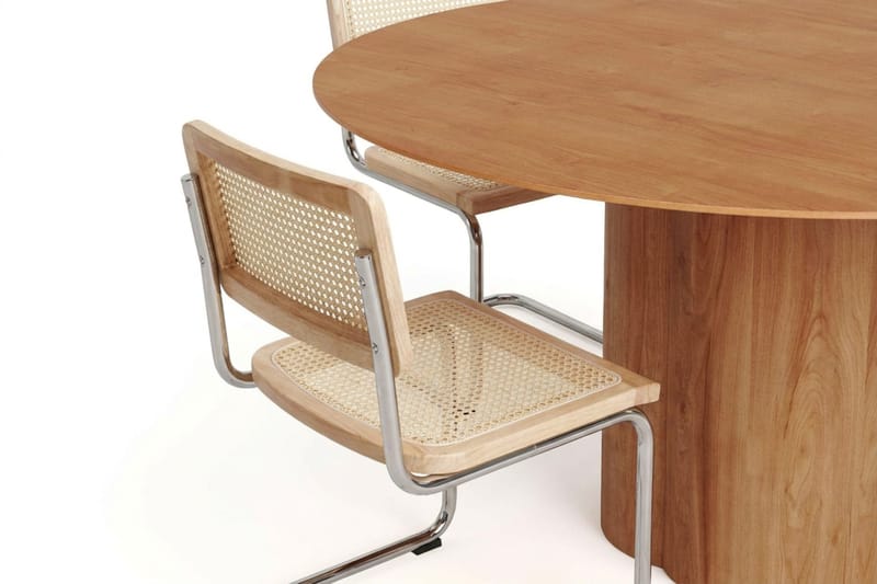 Juno Matgrupp runt 150 cm Ek med 6 Build Matstolar - Ek - Möbler - Bord & matgrupp - Matgrupp