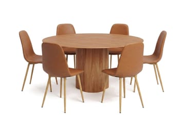 Brown/oak legs - Ek