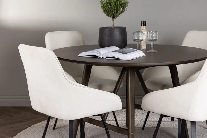 Kaseidon Matbord 100 cm med 4 Rosie Matstol - Möbler - Bord & matgrupp - Matgrupp