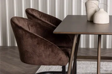 Kaseidon Matgrupp 120 cm Rektangulär med 4 Evening stolar - Möbler - Bord & matgrupp - Matgrupp