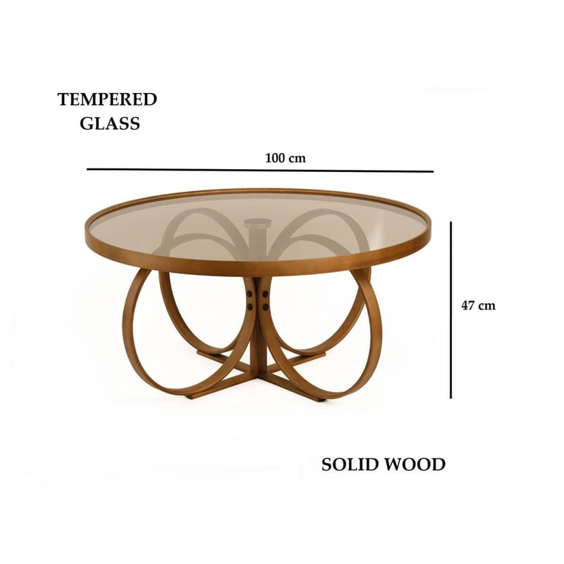 Kashiwa Soffbord 100 cm - Mörkbrun - Möbler - Bord & matgrupp - Soffbord