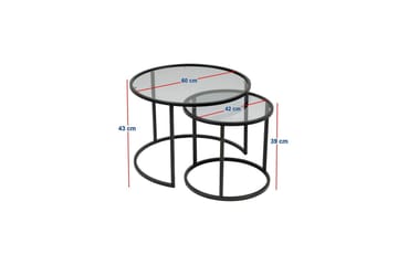 Kashiwa Soffbord 60 cm - Svart - Möbler - Bord & matgrupp - Soffbord