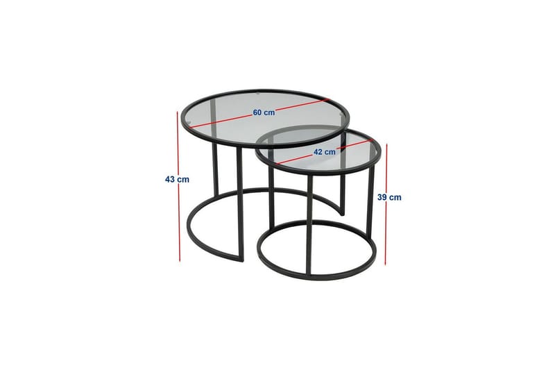 Kashiwa Soffbord 60 cm - Svart - Möbler - Bord & matgrupp - Soffbord