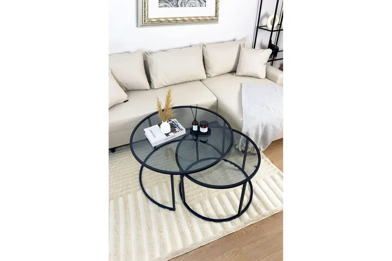 Kashiwa Soffbord 80 cm - Svart - Möbler - Bord & matgrupp - Soffbord