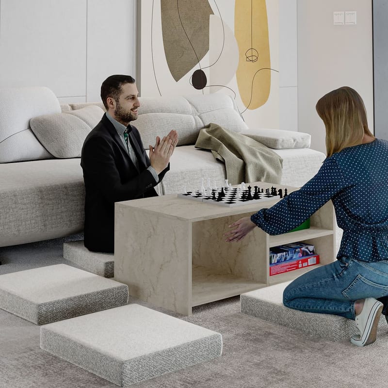 Kavon Soffbordsset 90x44,1x45 cm - Travertin - Möbler - Bord & matgrupp - Soffbord