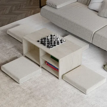 Kavon Soffbordsset 90x44,1x45 cm - Travertin - Möbler - Bord & matgrupp - Soffbord