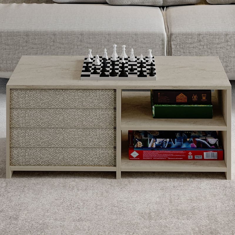 Kavon Soffbordsset 90x44,1x45 cm - Travertin - Möbler - Bord & matgrupp - Soffbord