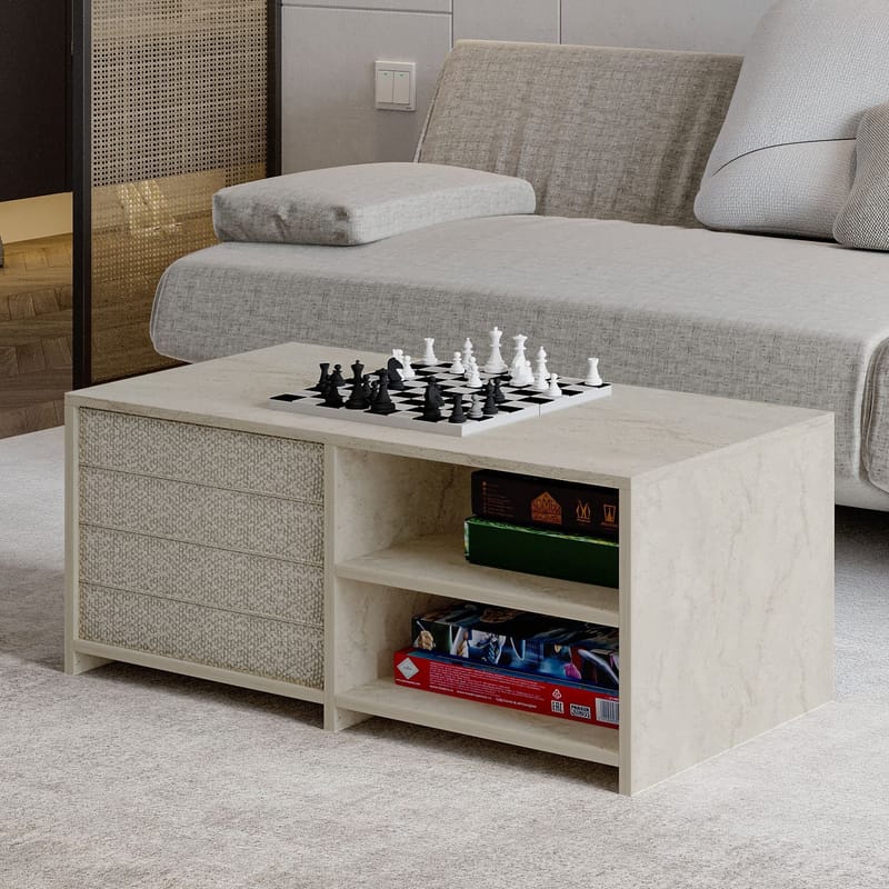 Kavon Soffbordsset 90x44,1x45 cm - Travertin - Möbler - Bord & matgrupp - Soffbord