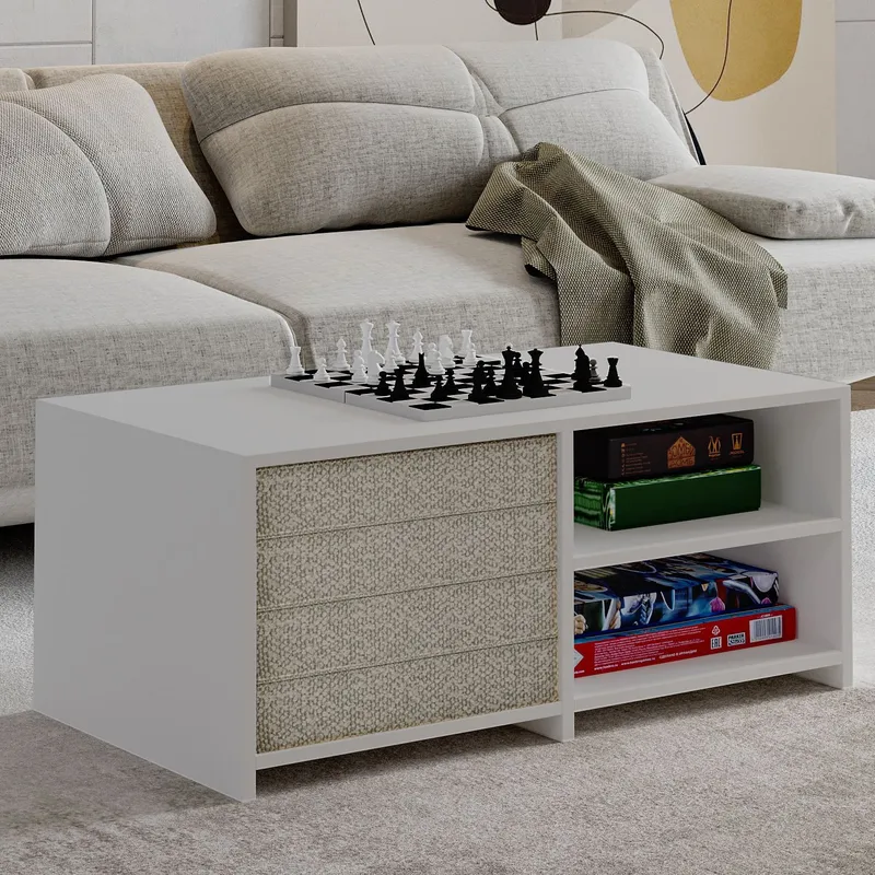 Kavon Soffbordsset 90x44,1x45 cm - Vit - Möbler - Bord & matgrupp - Soffbord