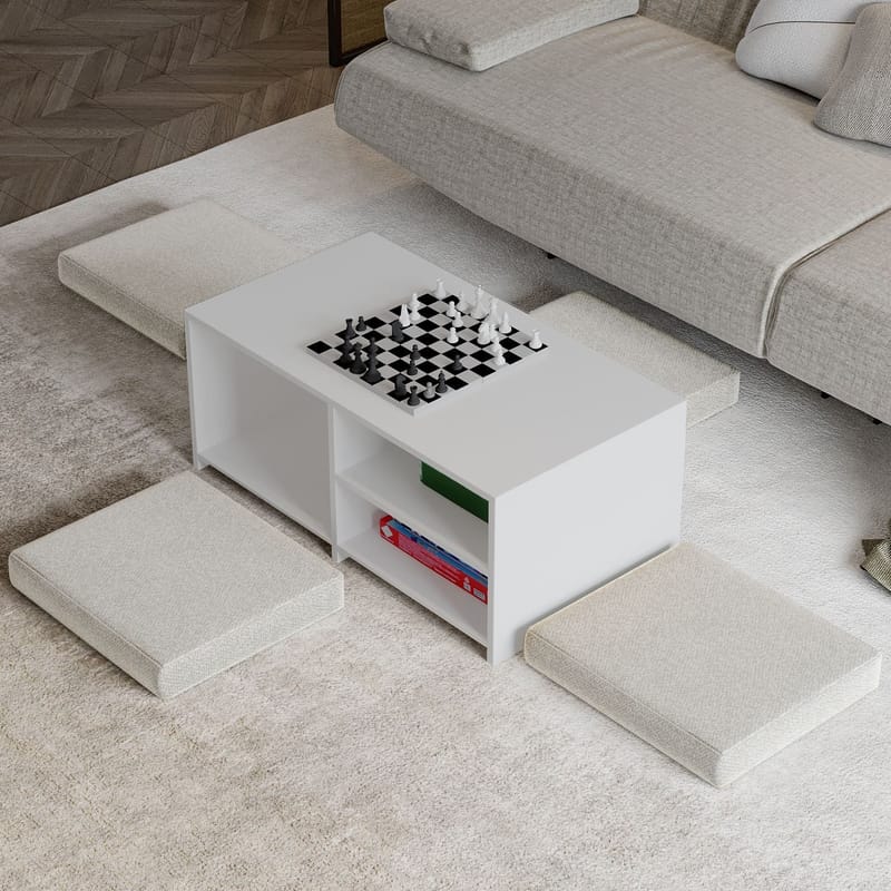 Kavon Soffbordsset 90x44,1x45 cm - Vit - Möbler - Bord & matgrupp - Soffbord