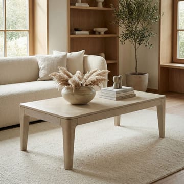 Kelela Soffbord 120 cm - Vitlaserad - Möbler - Bord & matgrupp - Soffbord