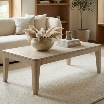 Kelela Soffbord 120 cm - Vitlaserad - Möbler - Bord & matgrupp - Soffbord