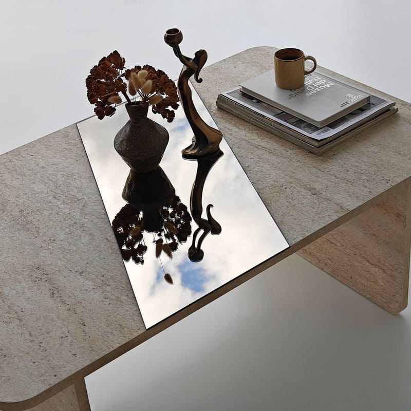 Kelrosin Soffbord Rektangulär - Bronzie Och Travertin - Möbler - Bord & matgrupp - Soffbord