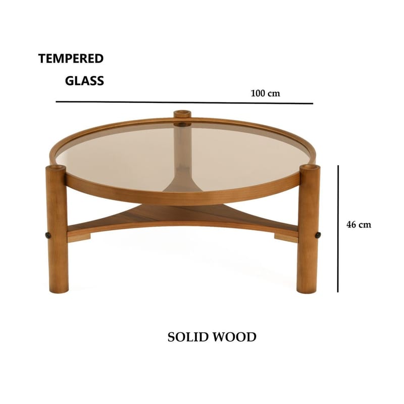 Kelvan Soffbord 100 cm - Mörkbrun - Möbler - Bord & matgrupp - Soffbord