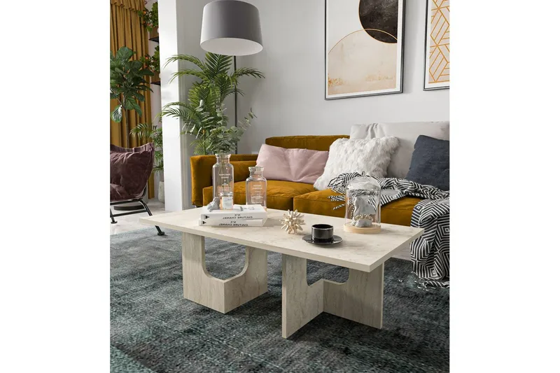 Kiros Soffbord 104 cm - Beige - Möbler - Bord & matgrupp - Soffbord