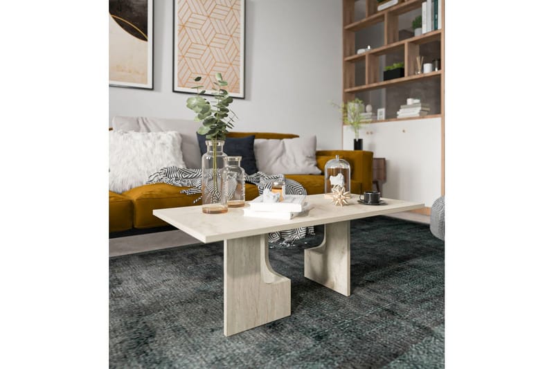 Kiros Soffbord 104 cm - Beige - Möbler - Bord & matgrupp - Soffbord