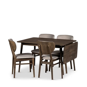 Klaffbord Nyborg 160 cm med Stolar - Bord och 4 st Smögen-stolar - Möbler - Bord & matgrupp - Matgrupp