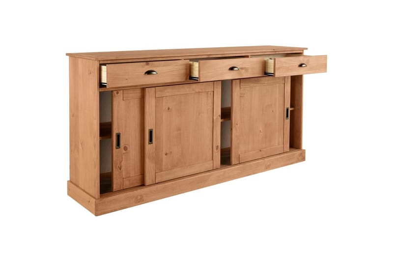 Konsollbord Loft24 Skänk Harry 170x40x85 cm, Betsad/Vax Brun,Natur - Möbler - Bord & matgrupp - Avlastningsbord & sidobord - Konsolbord & hallbord