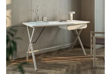 Aditiya Skrivbord 67x135 cm - Vit - Möbler - Bord & matgrupp - Kontorsbord - Skrivbord