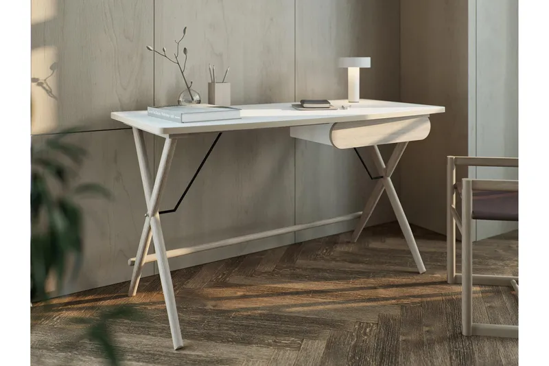 Aditiya Skrivbord 67x135 cm - Vit - Möbler - Bord & matgrupp - Kontorsbord - Skrivbord
