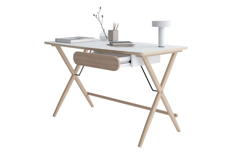 Aditiya Skrivbord 67x135 cm - Vit - Möbler - Bord & matgrupp - Kontorsbord - Skrivbord