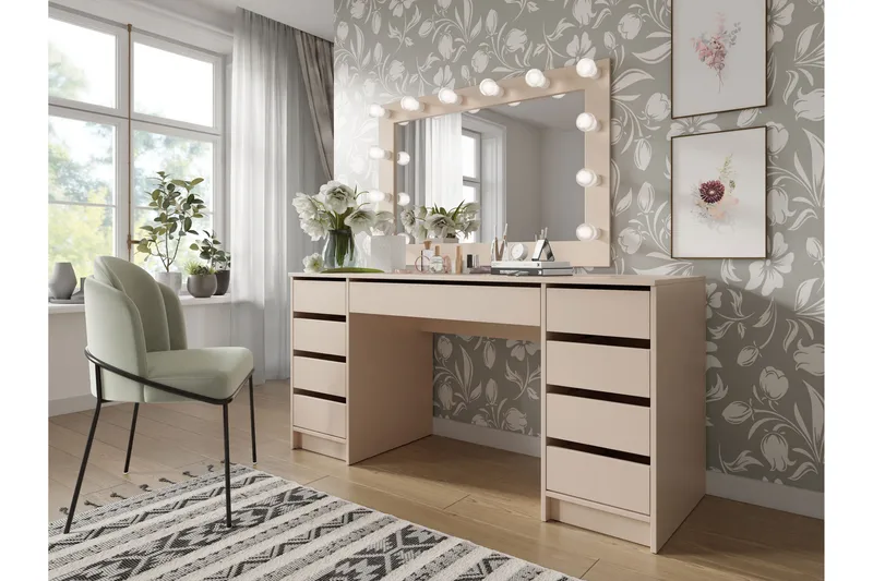 Adrash Skrivbord 55x154 cm - Beige - Möbler - Bord & matgrupp - Kontorsbord - Skrivbord