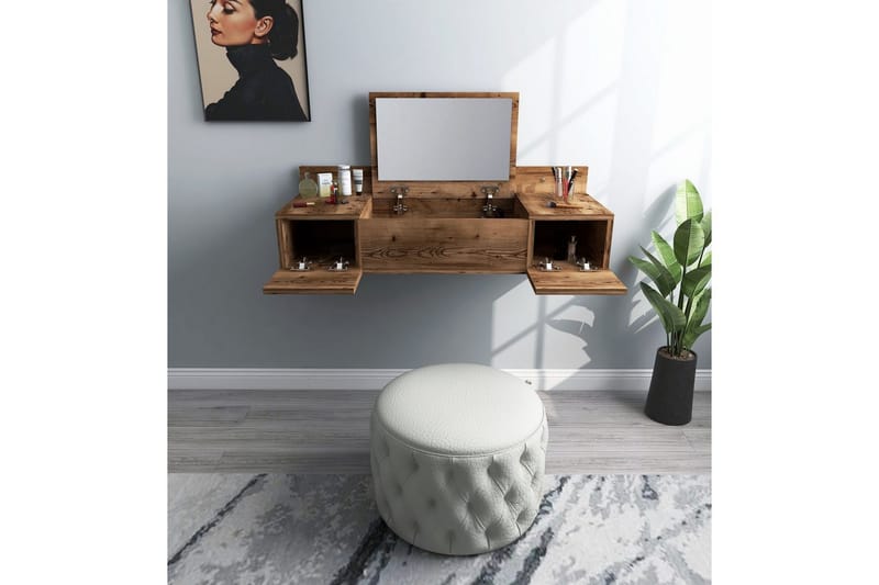 Andifli Sminkbord 100 cm - Brun - Möbler - Bord & matgrupp - Kontorsbord - Skrivbord