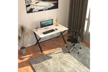 Athodna Skrivbord 70x120 cm - Svart/Vit - Möbler - Bord & matgrupp - Kontorsbord - Skrivbord